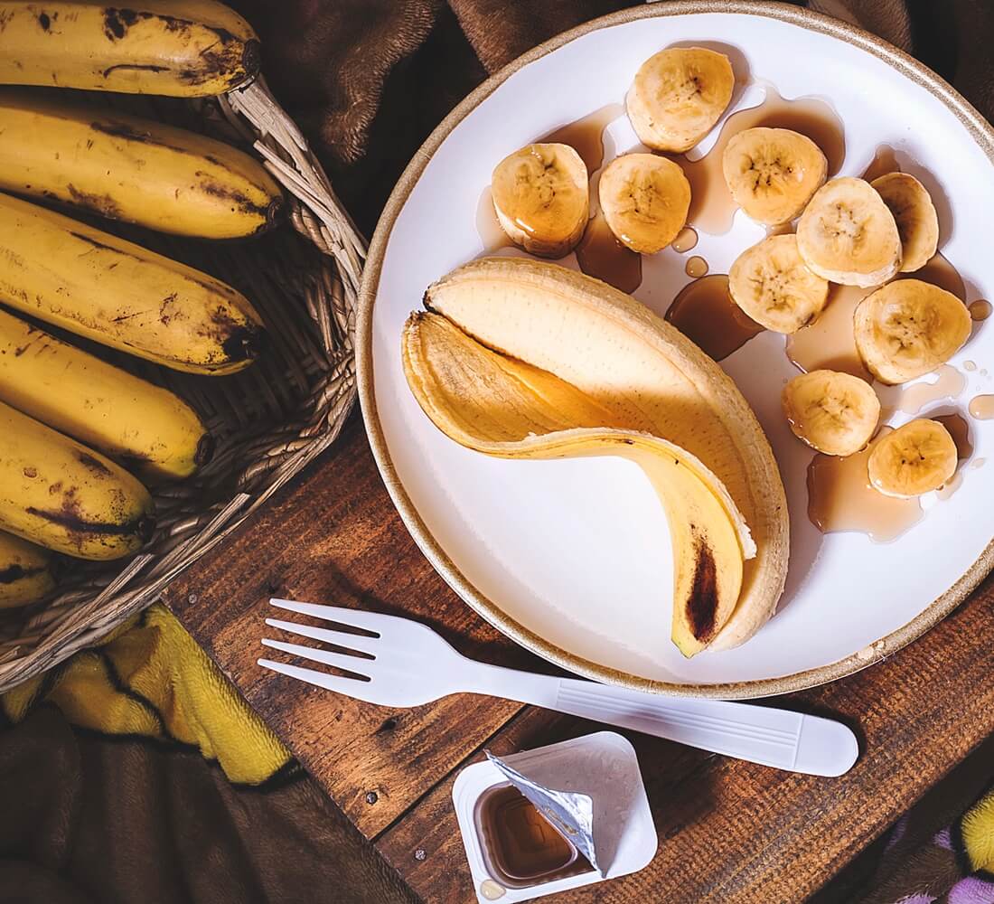 czym zastąpić cukier banany