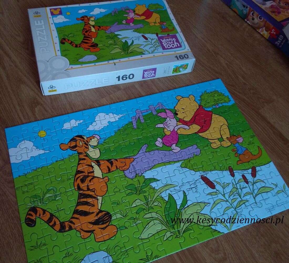 Puzzle Kubuś Puchatek i Tygrysek